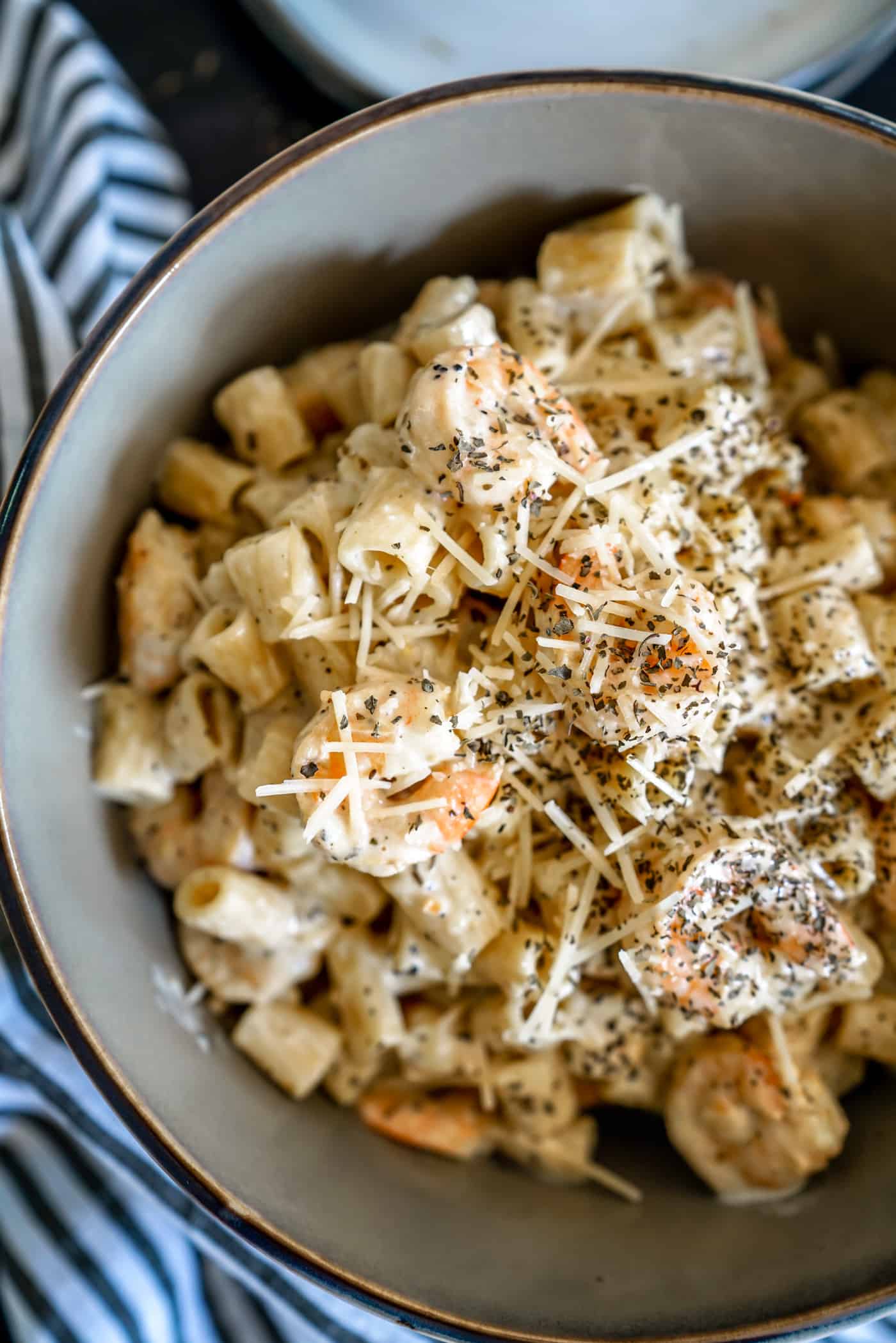 Creamy Lemon Pepper Pasta With Shrimp Parmesan A Lily Love Affair